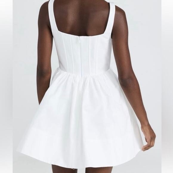 Staud Landscape Mini Dress In White 4 NWT - Picture 2 of 8